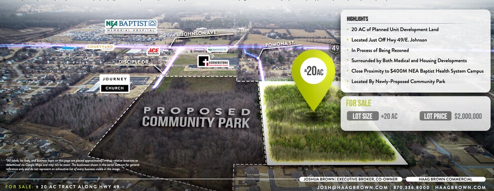Pomona Drive, Jonesboro, AR à vendre - Aérien – Image 2 sur 5
