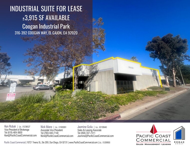 316-324 Coogan Way, El Cajon, CA à louer - Photo de l’immeuble – Image 2 sur 4