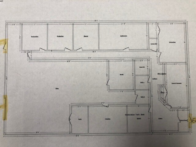 501-505 Gordon Dr, Exton, PA à louer Plan d’étage– Image 1 sur 1