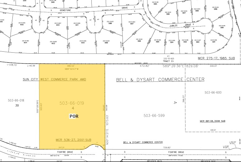 13200-13260 W Foxfire Dr, Surprise, AZ à louer - Plan cadastral – Image 2 sur 8
