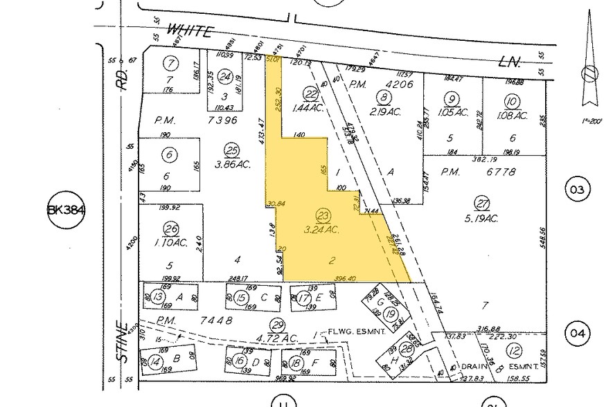 4701 White Ln, Bakersfield, CA à louer - Plan cadastral – Image 3 sur 3
