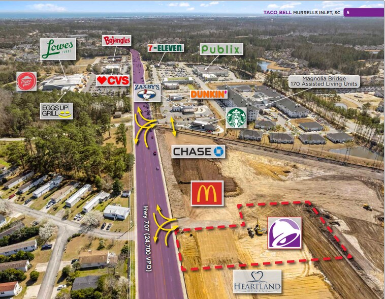 Hwy 707 & Oak Hampton Drive, Murrells Inlet, SC à vendre - Photo de l’immeuble – Image 3 sur 4