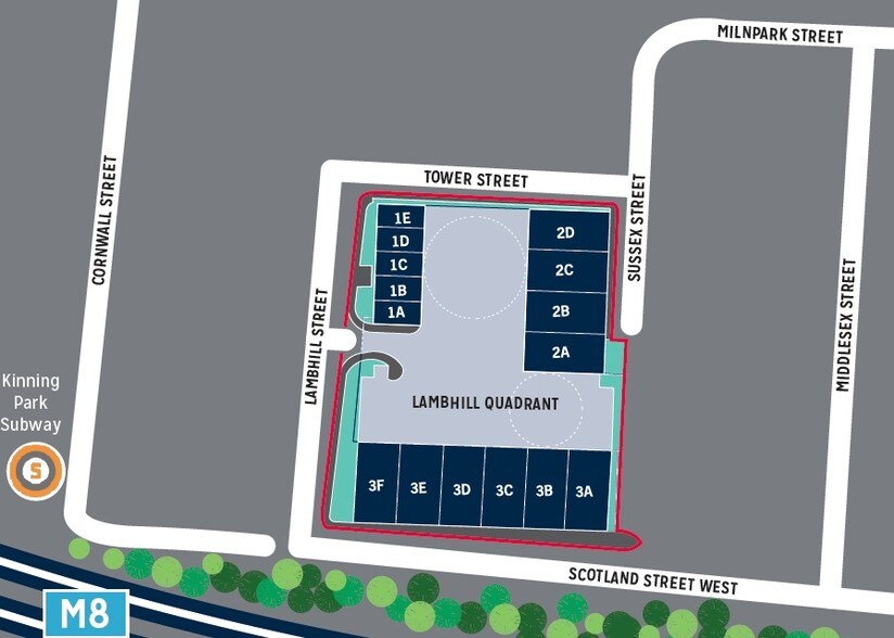 4-14 Lambhill Quadrant, Glasgow à louer - Plan de site – Image 3 sur 3