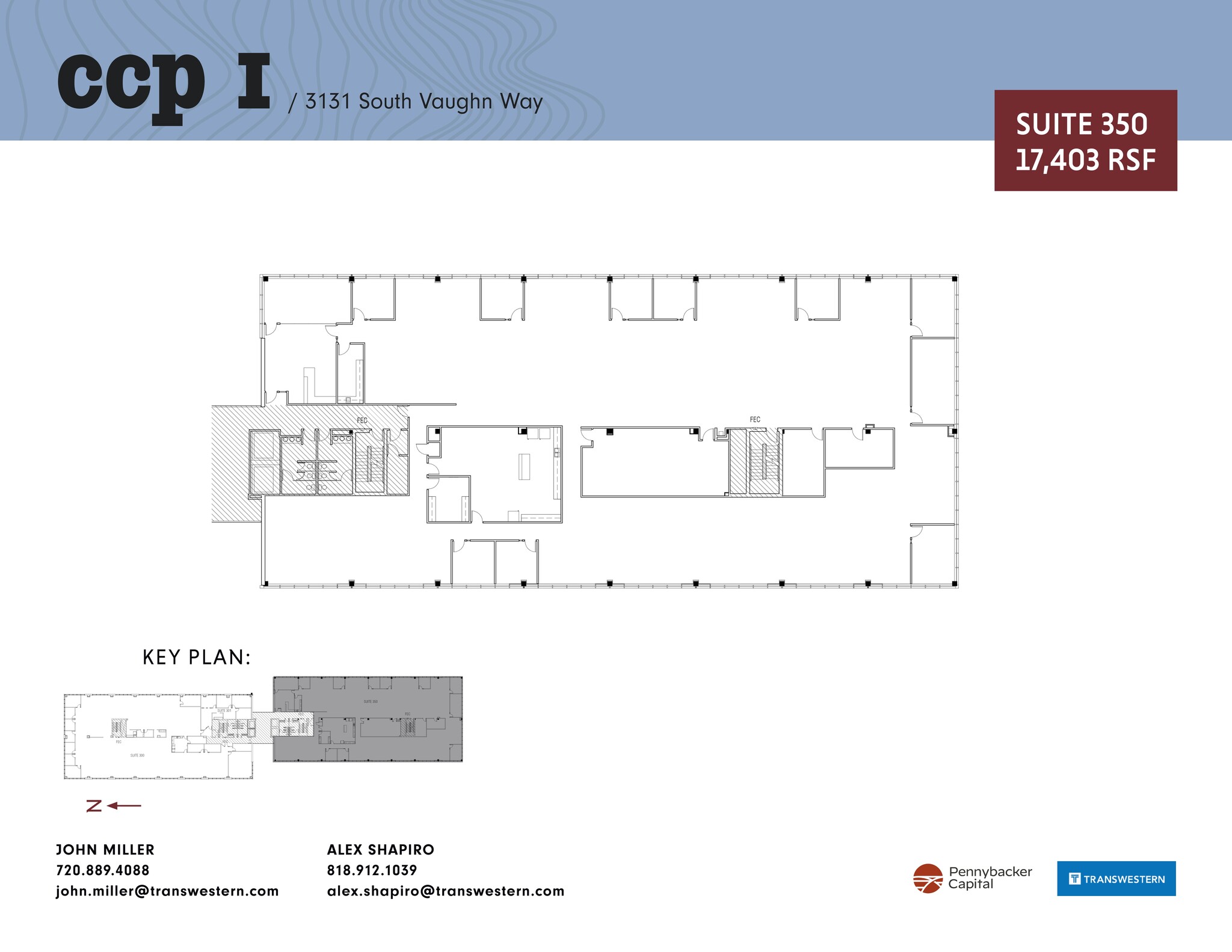 3131 S Vaughn Way, Aurora, CO à louer Plan de site– Image 1 sur 2