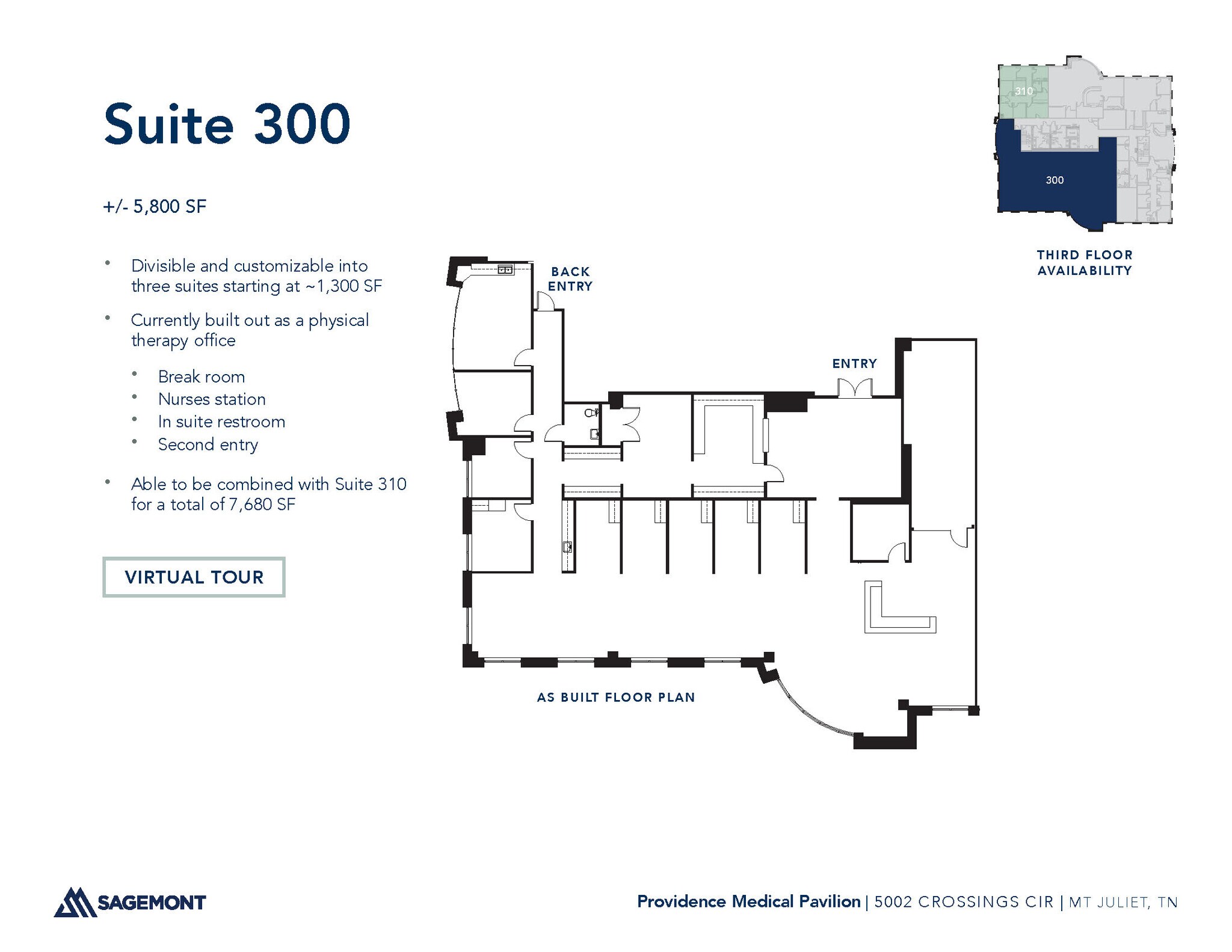 5002 Crossings Cir, Mount Juliet, TN à louer Plan d’étage– Image 1 sur 2