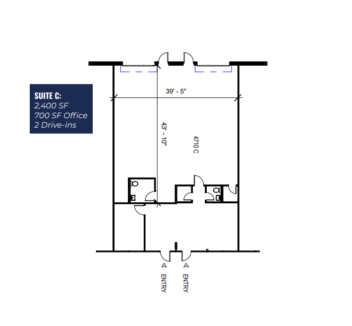 4790-4860 Interstate Dr, Cincinnati, OH à louer Plan d’étage– Image 1 sur 1