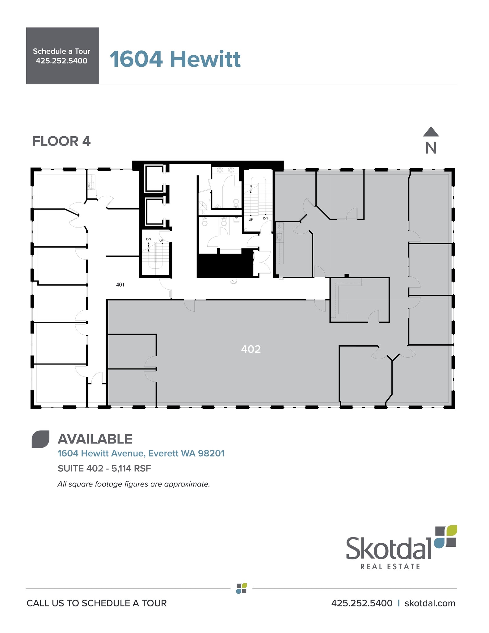 1602-1604 Hewitt Ave, Everett, WA à louer Plan de site– Image 1 sur 1