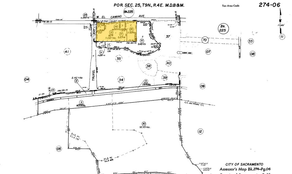 1532 W El Camino Ave, Sacramento, CA à vendre - Plan cadastral – Image 3 sur 3