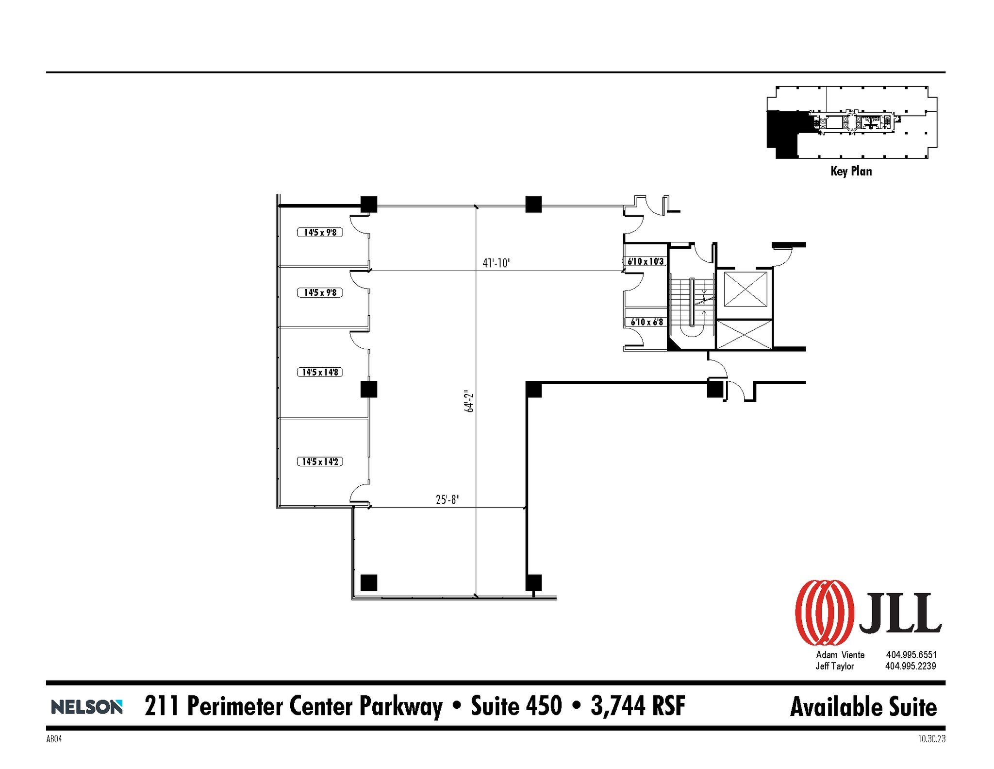 211 Perimeter Center Pky NE, Atlanta, GA à louer Plan d’étage– Image 1 sur 1