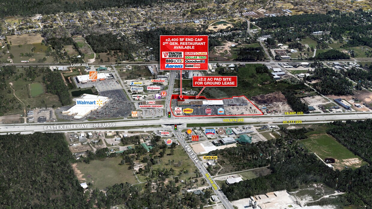 23741 US Hwy 59 N Hwy, Porter, TX à louer Aérien– Image 1 sur 5