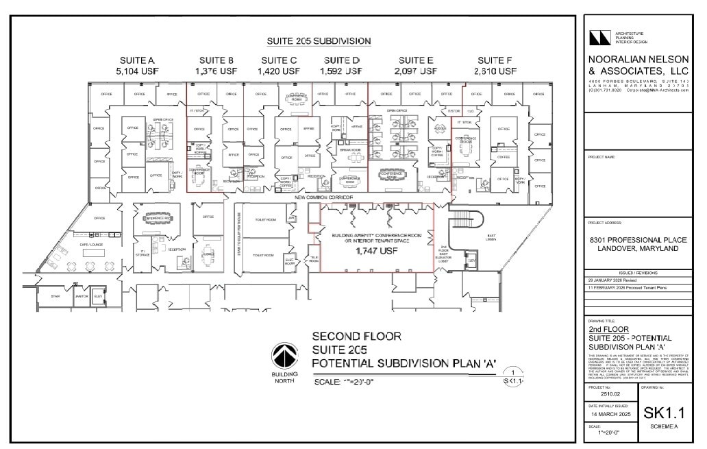 8301 Professional Pl, Landover, MD à louer Plan d’étage– Image 1 sur 2