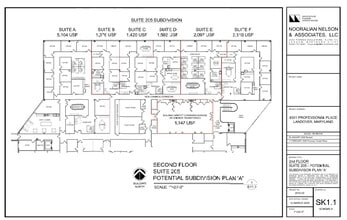 8301 Professional Pl, Landover, MD à louer Plan d’étage– Image 1 sur 2