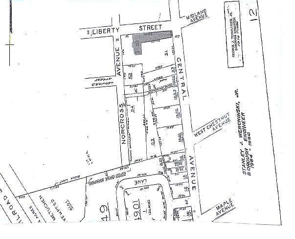289 Central Ave, Metuchen, NJ à louer - Plan cadastral – Image 2 sur 4