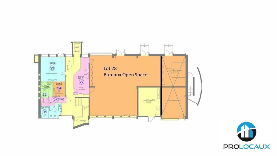 Bureau dans Grenoble à vendre - Plan d’étage – Image 1 sur 2