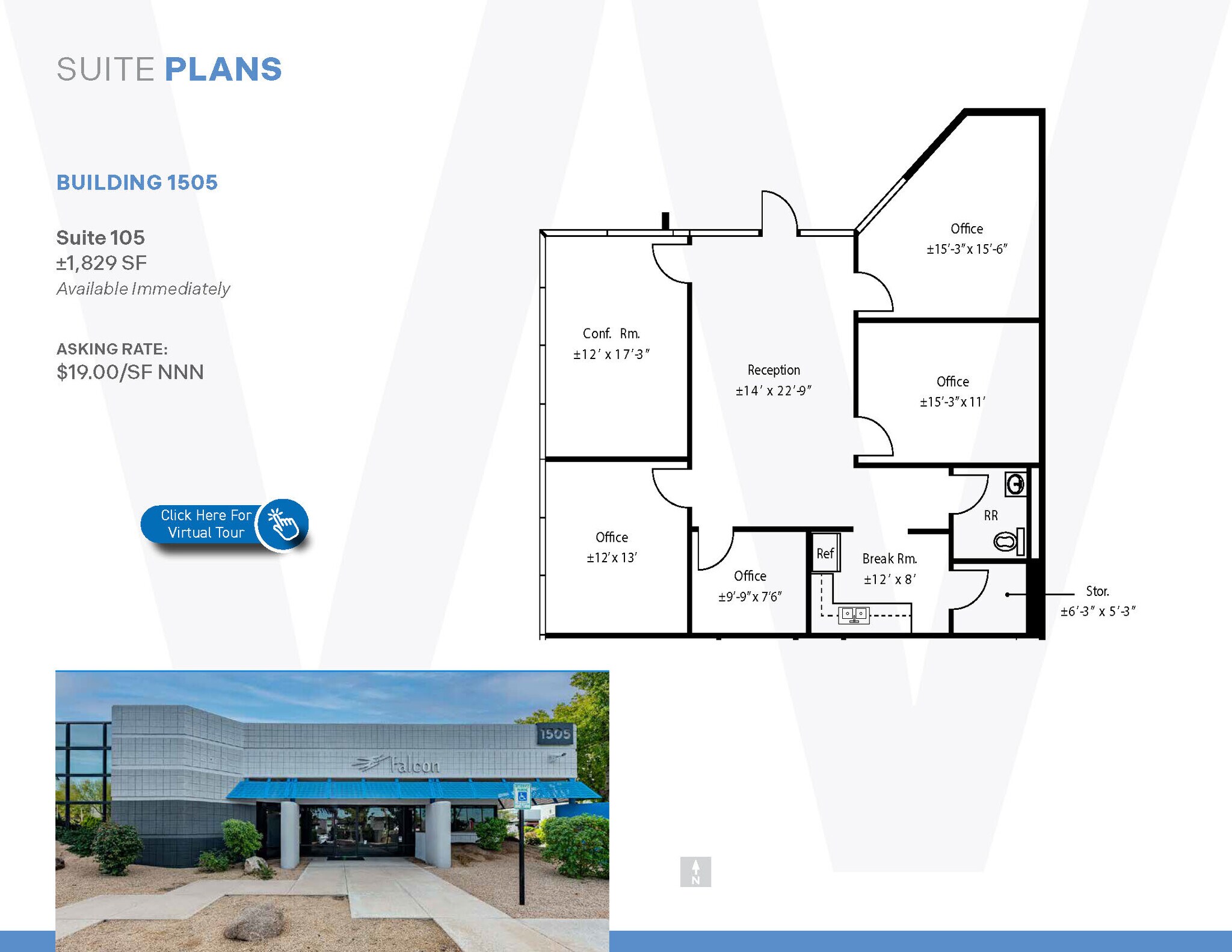 1575 W University Dr, Tempe, AZ à louer Plan d’étage– Image 1 sur 11