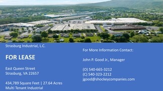 Plus de détails pour 806 E Queen St, Strasburg, VA - Industriel/Logistique à louer
