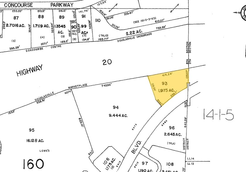 6855 Douglas Blvd, Douglasville, GA à louer - Plan cadastral – Image 2 sur 16