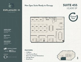 2415 E Camelback Rd, Phoenix, AZ à louer Plan d’étage– Image 1 sur 1