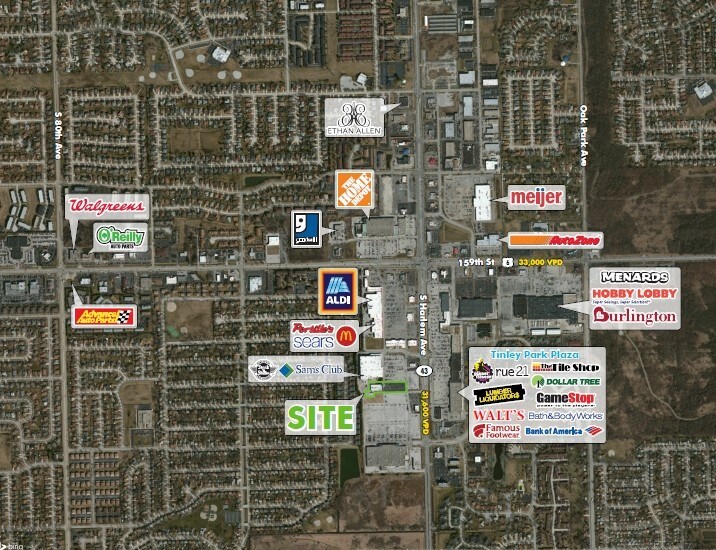 16150 S Harlem Ave, Tinley Park, IL à louer - Aérien – Image 3 sur 4