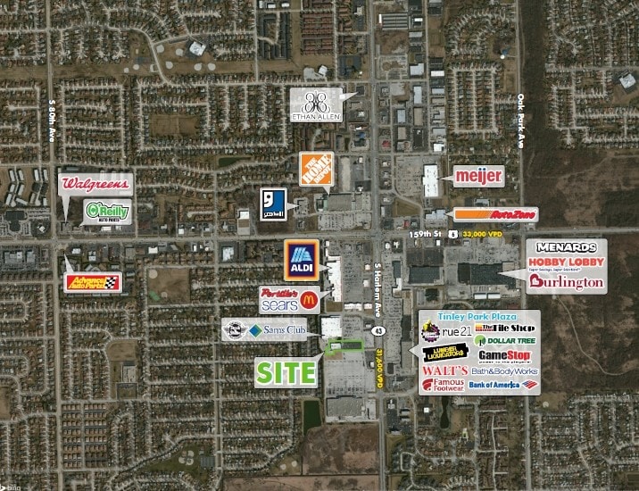 16300 Harlem Ave, Tinley Park, IL à louer - Aérien – Image 3 sur 4