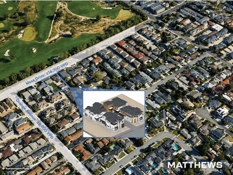 215-223 Mesa Dr, Costa Mesa, CA à vendre - Photo de l’immeuble – Image 1 sur 6
