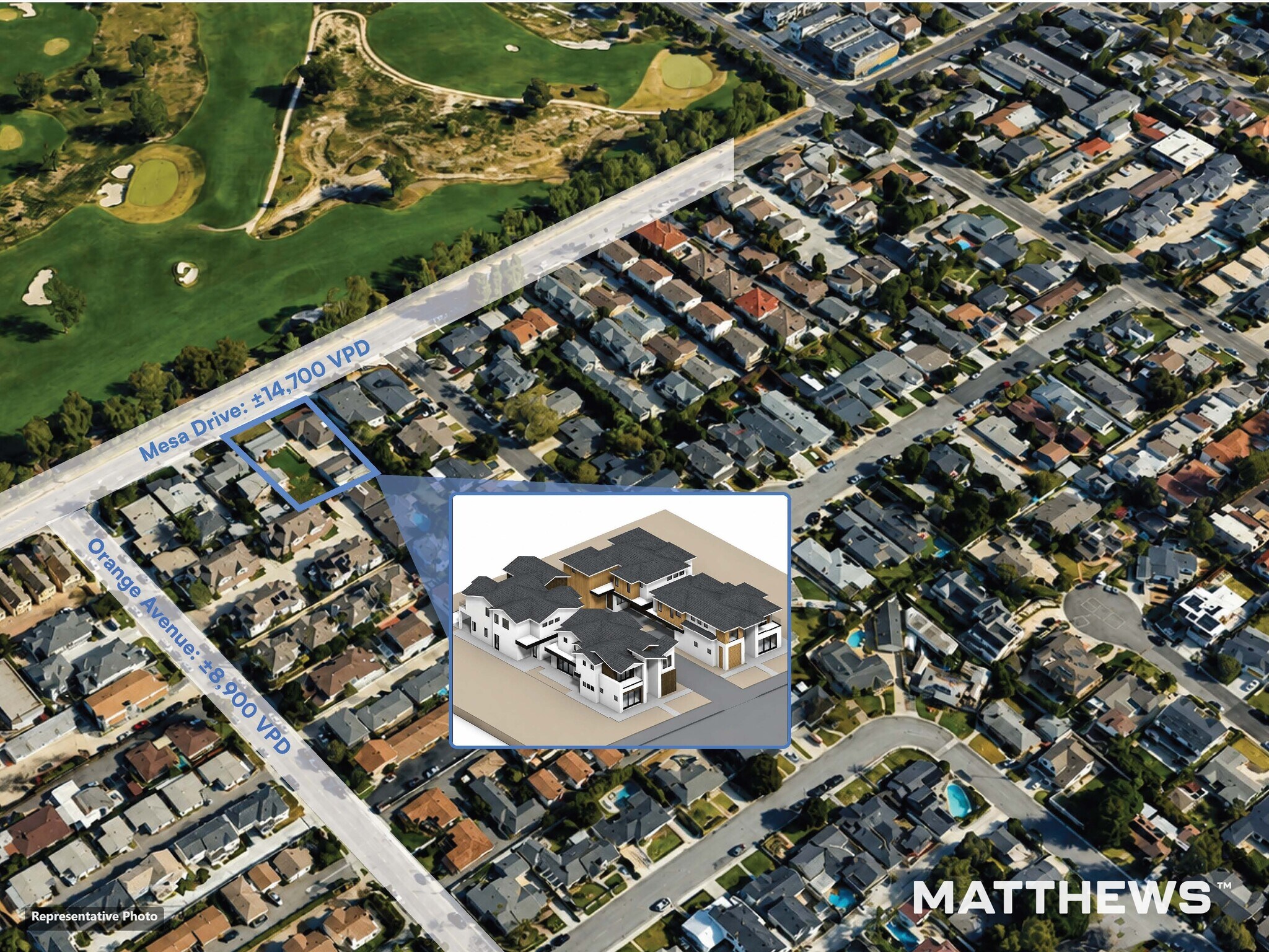 215-223 Mesa Dr, Costa Mesa, CA à vendre Photo de l’immeuble– Image 1 sur 7