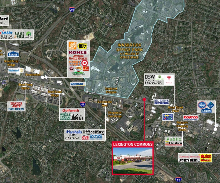 10150-10192 W Broad St, Glen Allen, VA à louer - Aérien – Image 2 sur 9