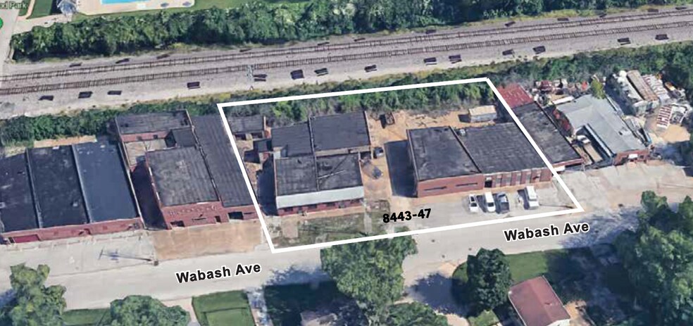 8447 Wabash Ave, Saint Louis, MO à vendre - Aérien – Image 2 sur 3