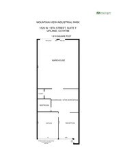 1525 W 13th St, Upland, CA à louer Plan d’étage– Image 1 sur 1
