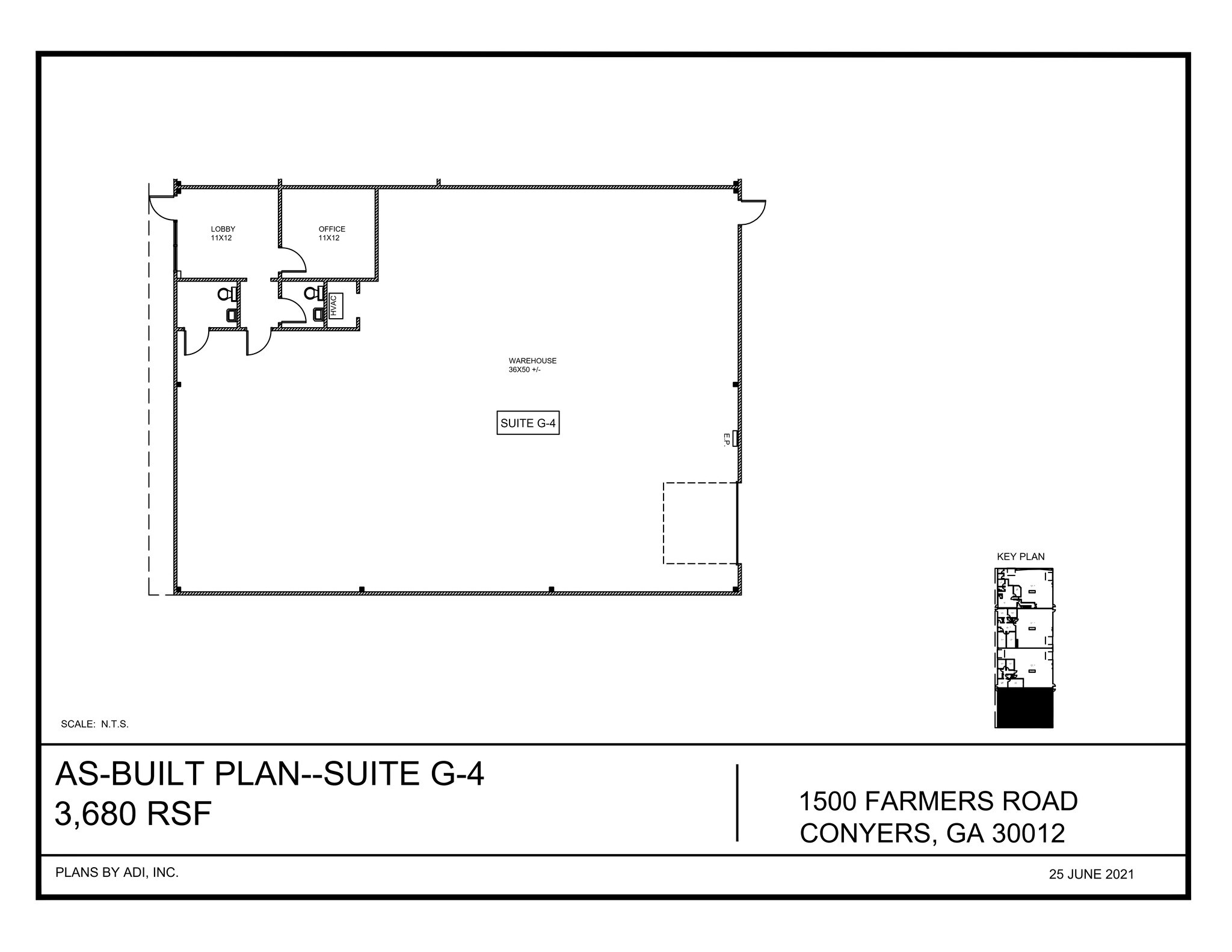 1500 Farmer Rd, Conyers, GA à louer Plan de site– Image 1 sur 1