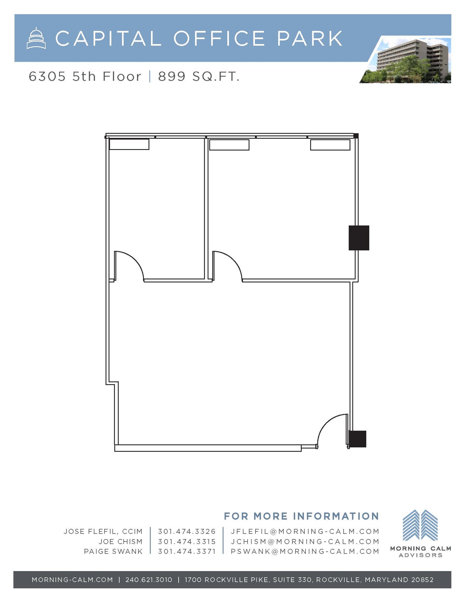 6305 Ivy Ln, Greenbelt, MD à louer Plan d’étage– Image 1 sur 1