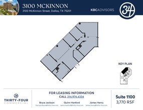 3100 McKinnon St, Dallas, TX à louer Plan d’étage– Image 1 sur 1