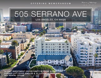 Plus de détails pour 505 S Serrano Ave, Los Angeles, CA - Logement à vendre
