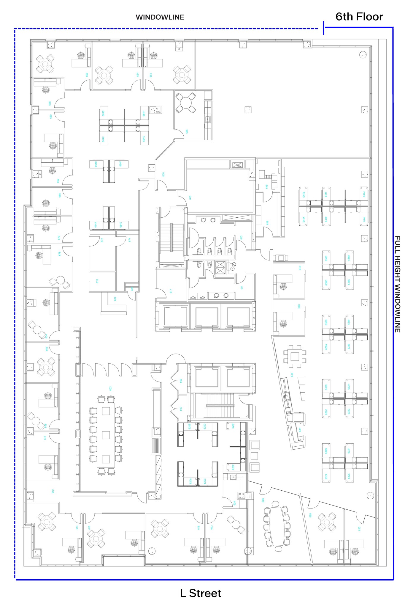 1331 L St NW, Washington, DC à louer Plan d’étage– Image 1 sur 1
