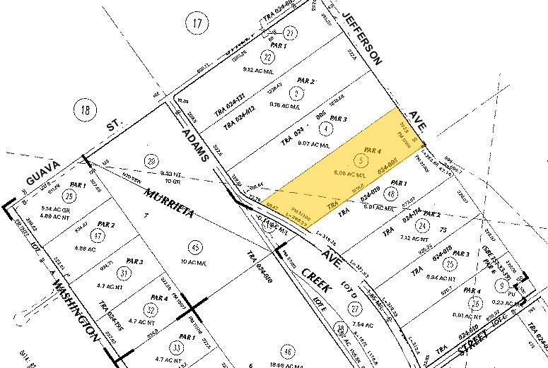 Jefferson Ave, Murrieta, CA à vendre - Plan cadastral – Image 2 sur 2
