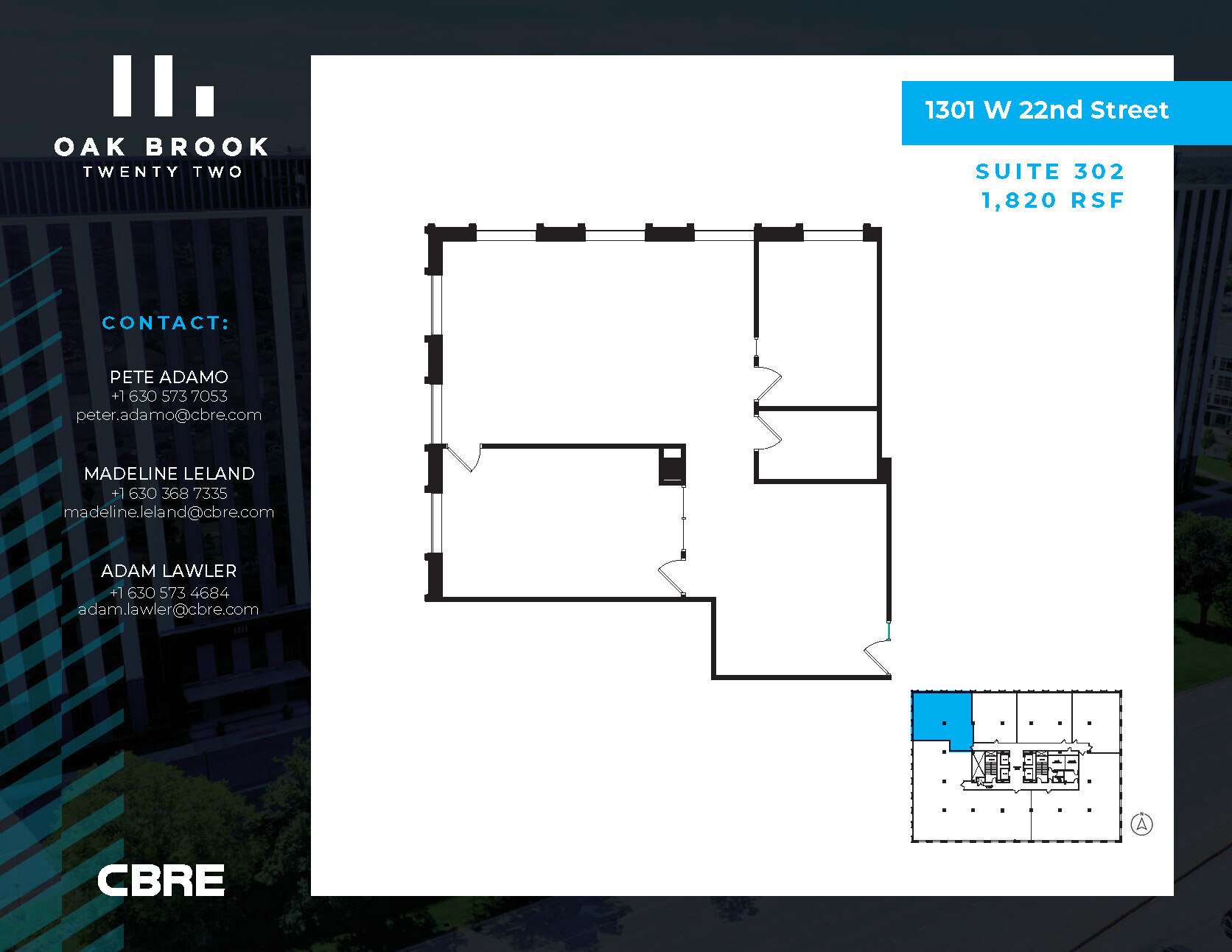 1301 W 22nd St, Oak Brook, IL à louer Photo intérieure– Image 1 sur 1