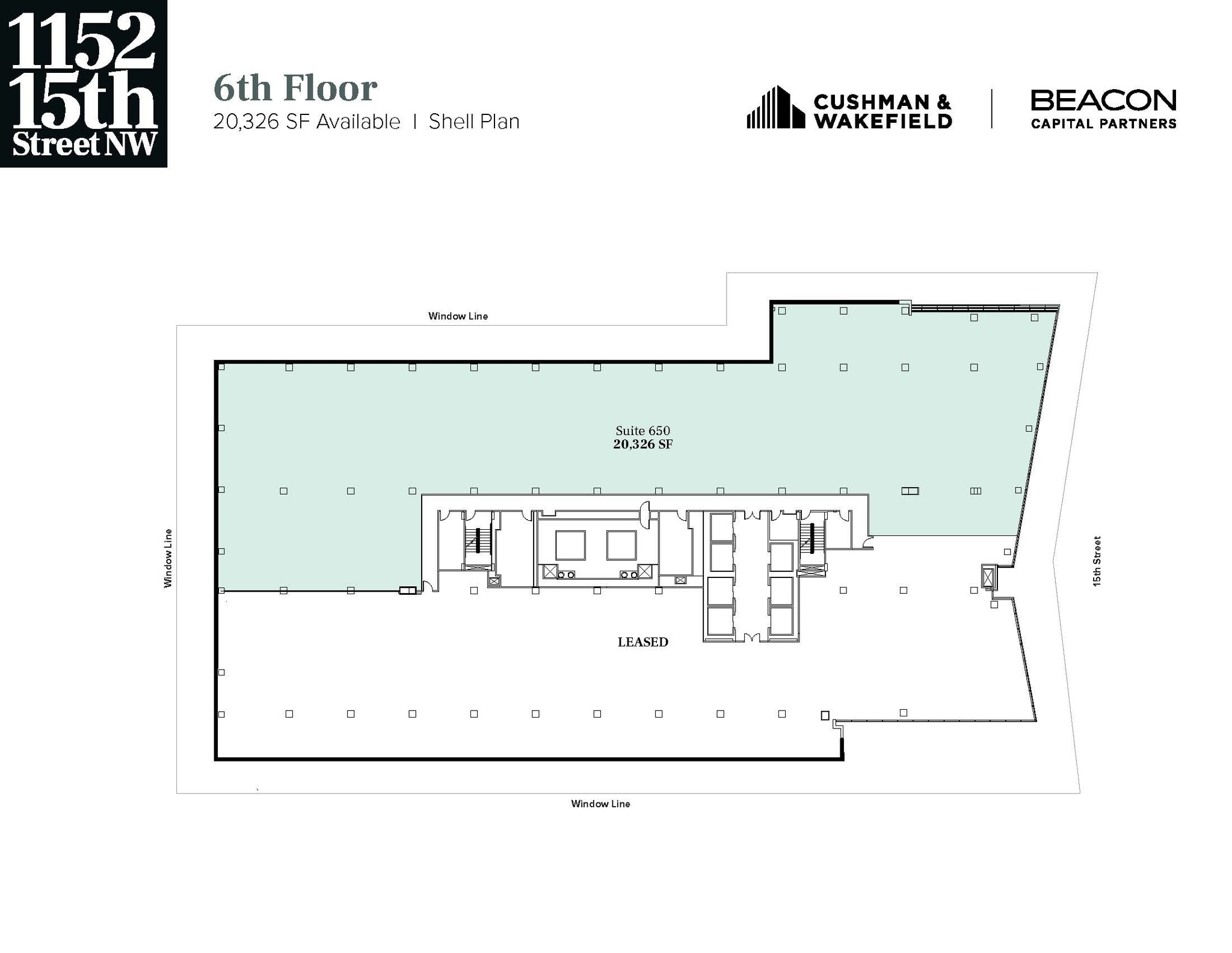 1152 15th St NW, Washington, DC à louer Plan d’étage– Image 1 sur 1