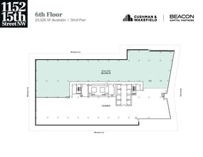 1152 15th St NW, Washington, DC à louer Plan d’étage– Image 1 sur 1