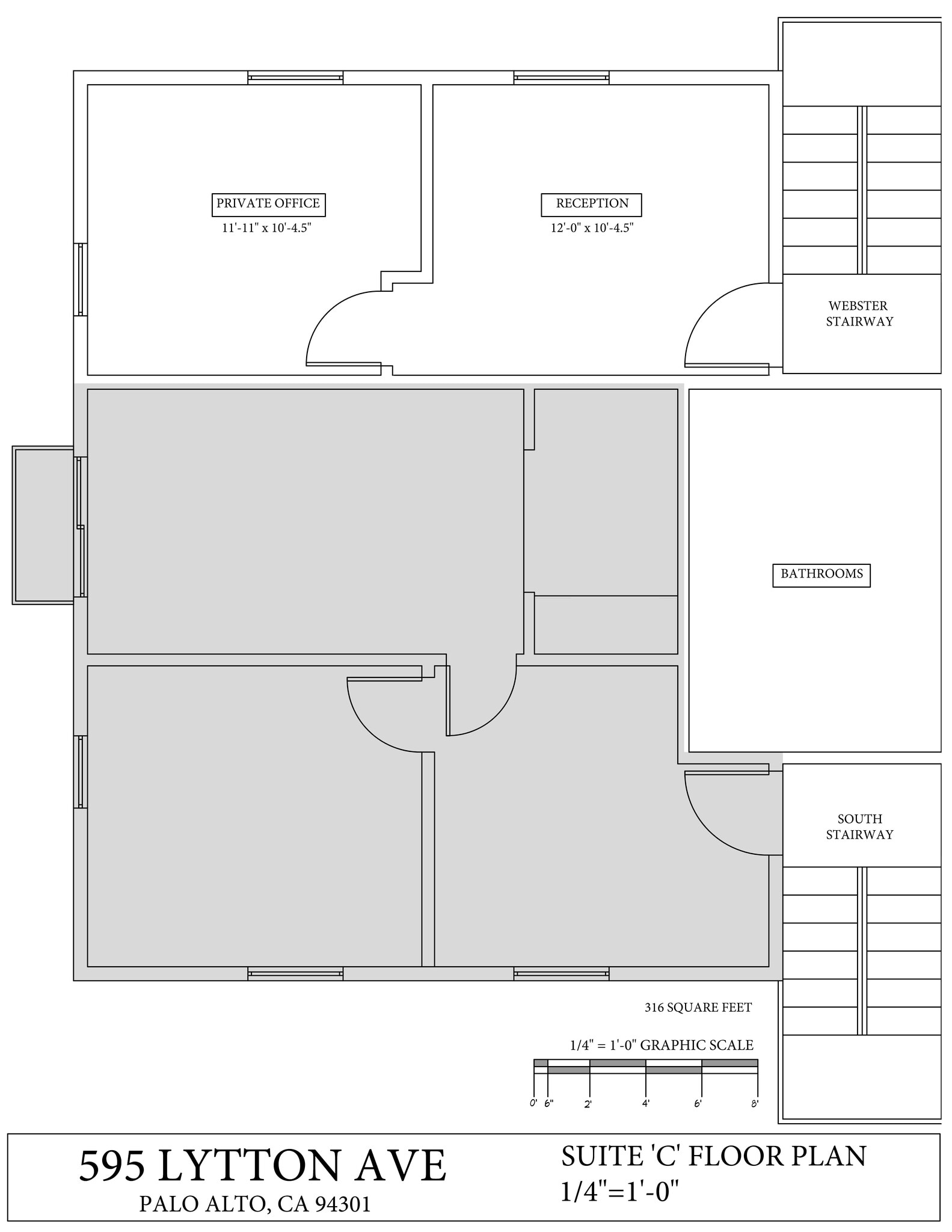 591-597 Lytton Ave, Palo Alto, CA à louer Plan de site– Image 1 sur 1