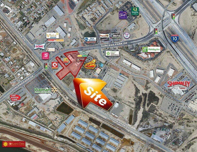 SEC Sunland Park & Doniphan, El Paso, TX à louer - Photo de l’immeuble – Image 2 sur 3