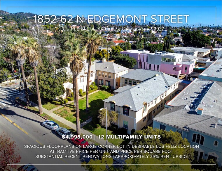 1852-1862 N Edgemont St, Los Angeles, CA à vendre - Photo de l’immeuble – Image 1 sur 21