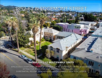 Plus de détails pour 1852-1862 N Edgemont St, Los Angeles, CA - Logement à vendre