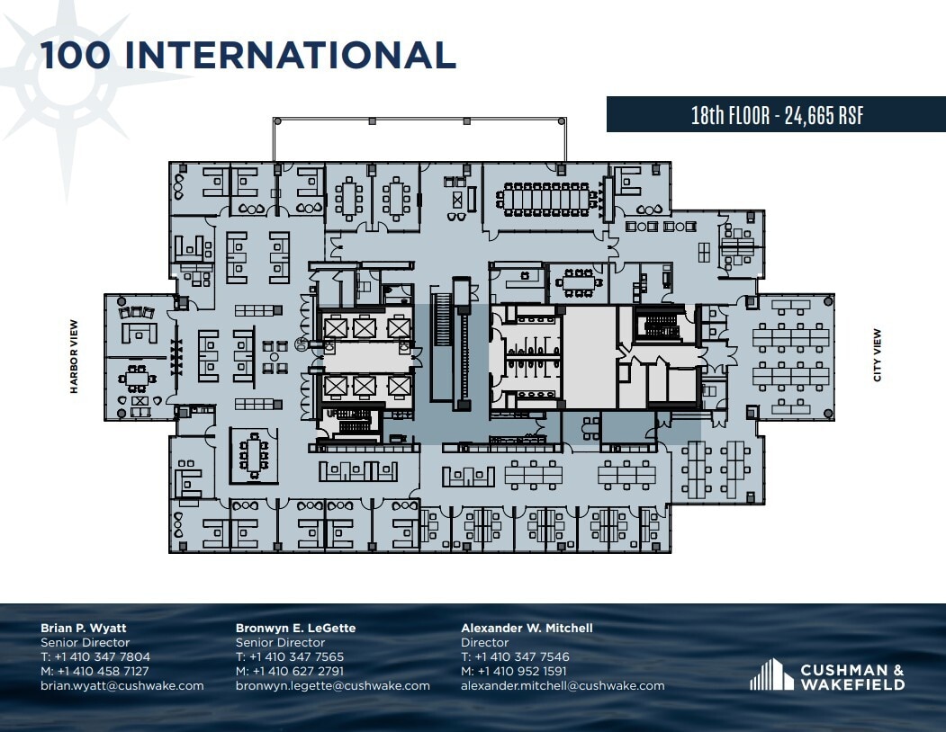 100 International Dr, Baltimore, MD à louer Plan d’étage– Image 1 sur 1