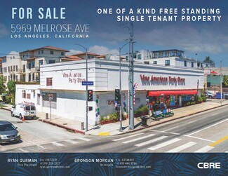 Plus de détails pour 5969 Melrose Ave, Los Angeles, CA - Local commercial à vendre