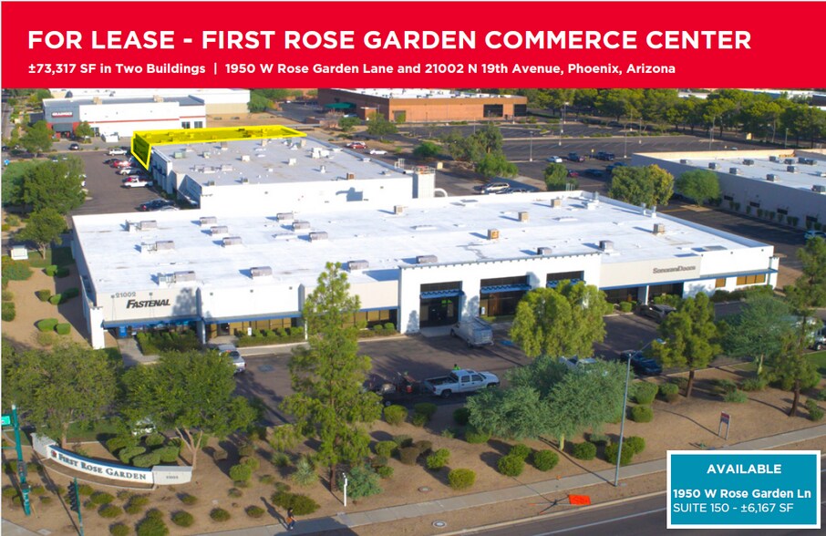 1950 W Rose Garden Ln, Phoenix, AZ à louer - Photo de l’immeuble – Image 2 sur 3