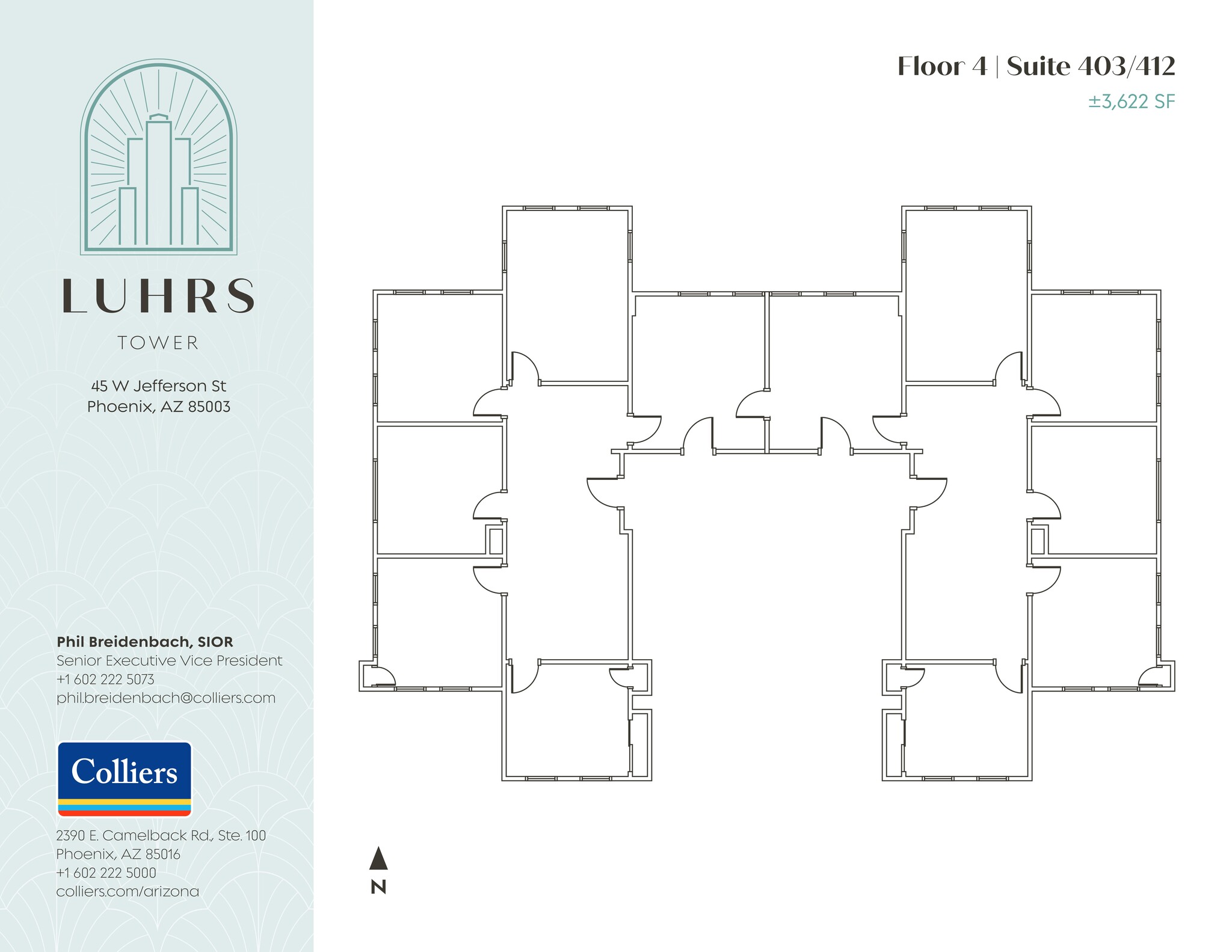 45 W Jefferson St, Phoenix, AZ à louer Plan de site– Image 1 sur 2