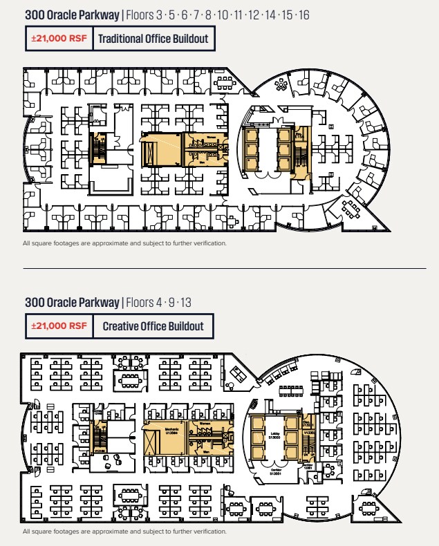 100 Oracle Pky, Redwood City, CA à louer Plan d’étage– Image 1 sur 1