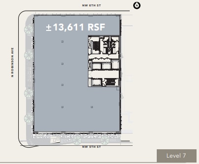 600 N Robinson Ave, Oklahoma City, OK à louer Plan d’étage– Image 1 sur 1