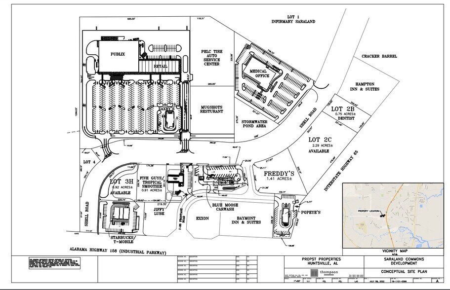 I-65 And Hwy 158, Saraland, AL à vendre - Plan de site – Image 2 sur 2