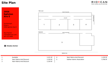 2956 Eglinton Ave E, Toronto, ON à louer Plan de site– Image 1 sur 1